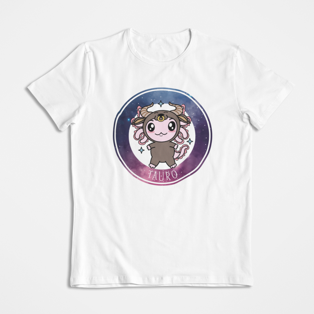 Playera Axolotzin Horoscopos Galaxy Tauro Ajolote