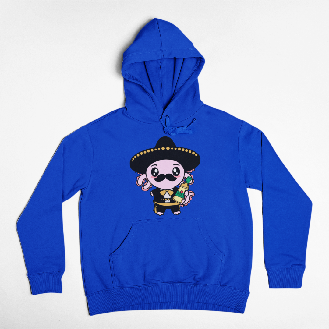 Hoodie Axolotzin Mariachi Ajolote Unisex