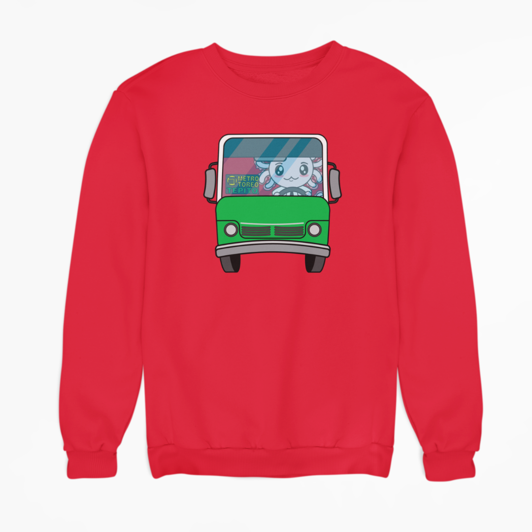 Sudadera Axolotzin Microbusero Ajolote Unisex