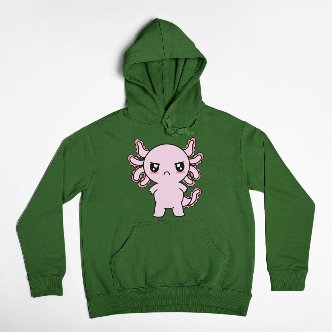 Hoodie Axolotzin Enojado Ajolote Unisex