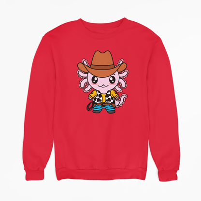 Sudadera Axolotzin Vaquero Ajolote Unisex