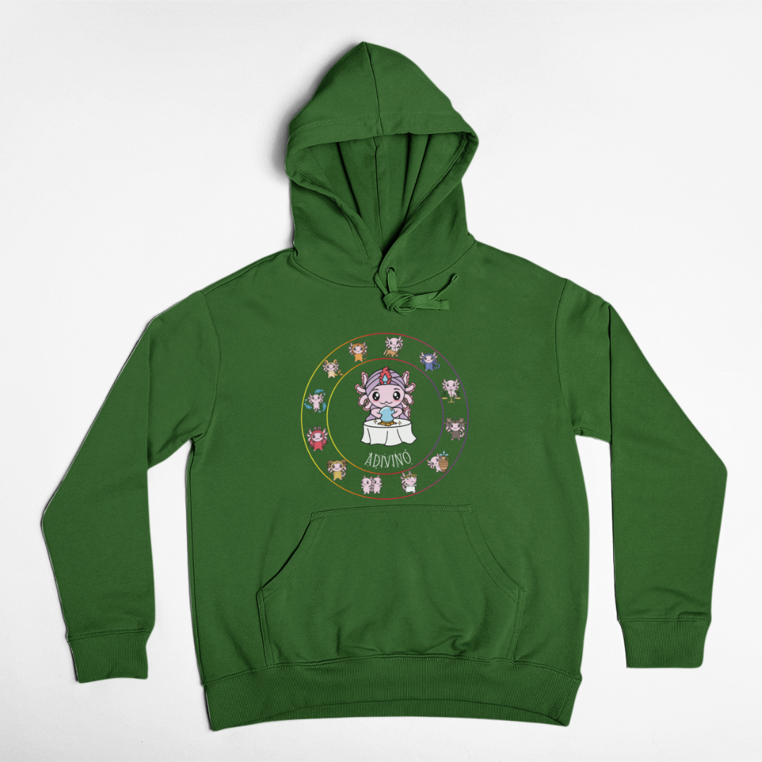 Hoodie Horóscopos Adivino Axolotzin Ajolote Unisex