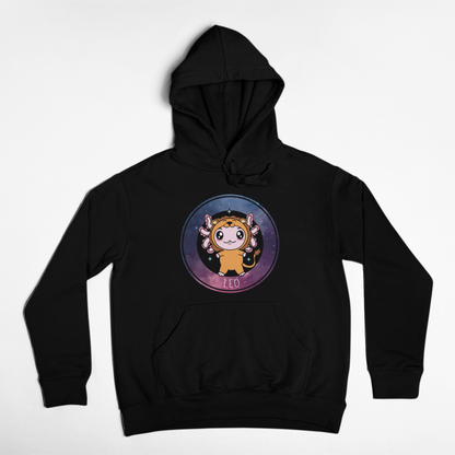 Hoodie Axolotzin Horóscopos Galaxy Leo Ajolote Unisex