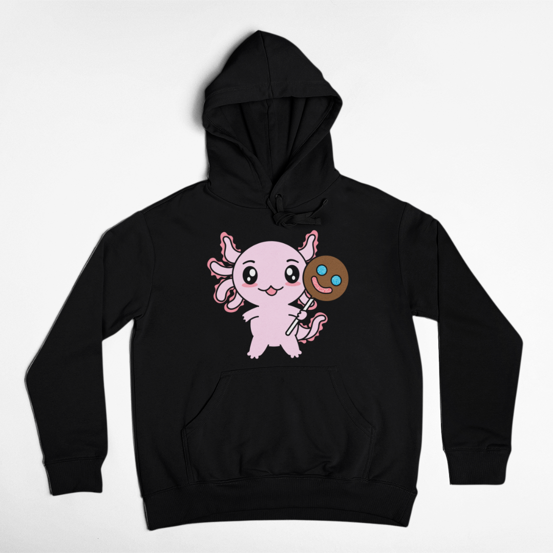 Hoodie Axolotzin Sonrisa Ajolote Unisex