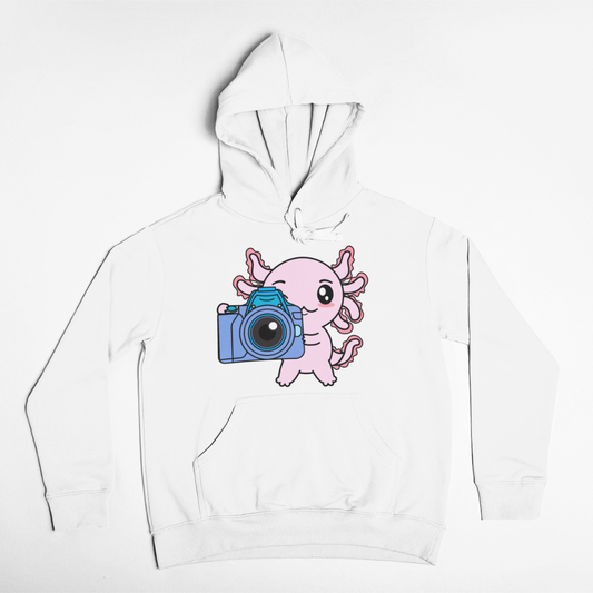 Hoodie Axolotzin Fotografo Ajolote Unisex