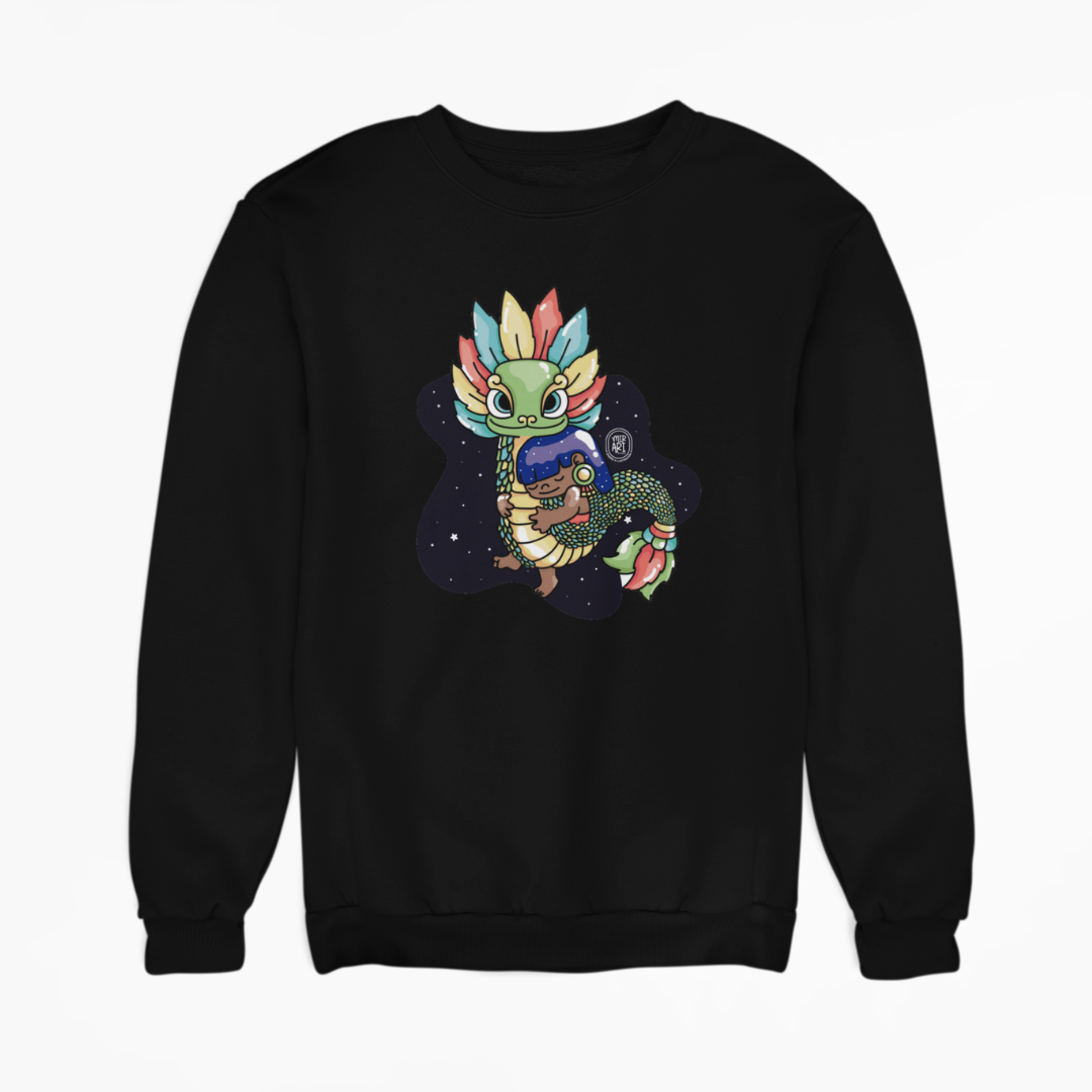 Sudadera Ajolotito Niña Y Quetzalcoatl Mirari Chan
