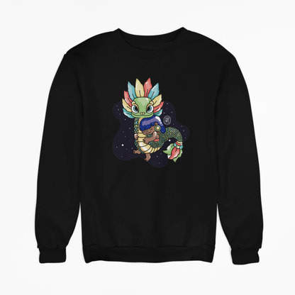 Sudadera Ajolotito Niña Y Quetzalcoatl Mirari Chan