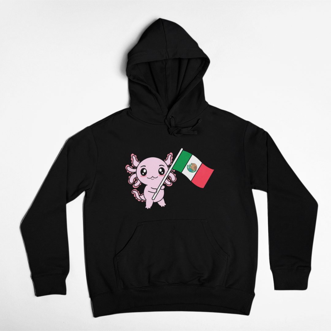 Hoodie Axolotzin Bandera Ajolote Unisex