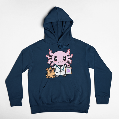 Hoodie Axolotzin Veterinario Ajolote Unisex