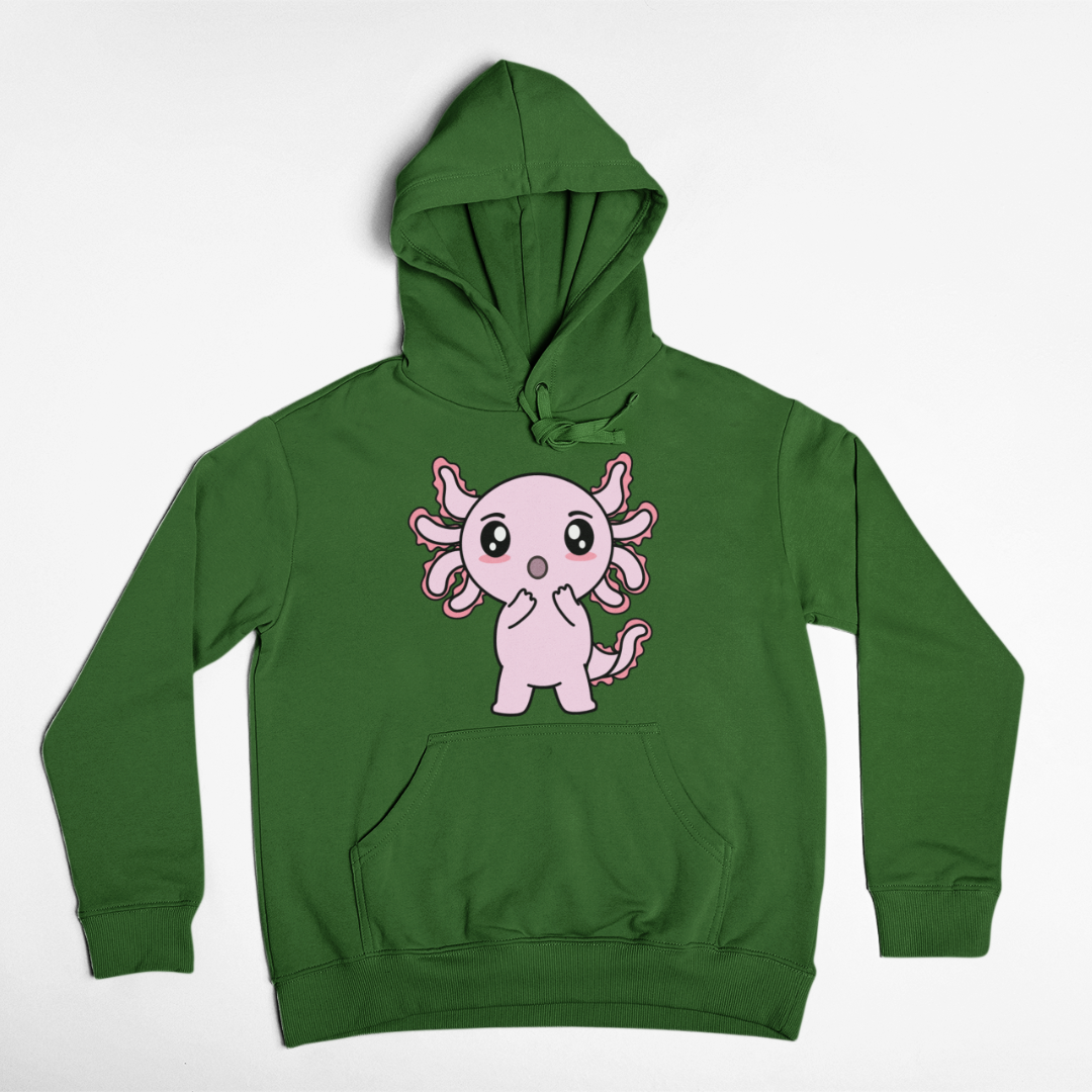Hoodie Axolotzin Sorprendido Ajolote Unisex