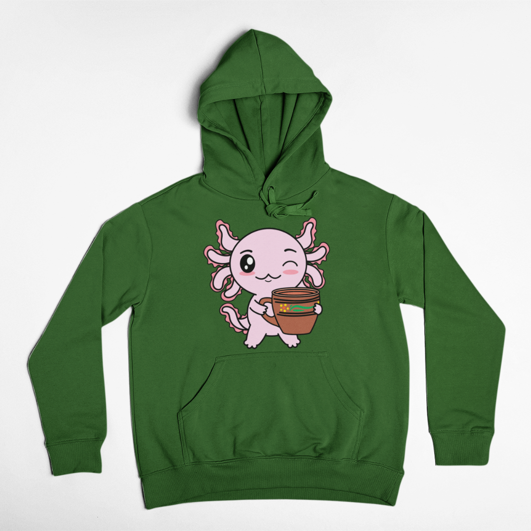Hoodie Axolotzin Pulquero Ajolote Unisex