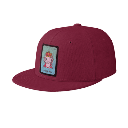 Gorra Unisex Plana Axoloteria La Corona Ajolote