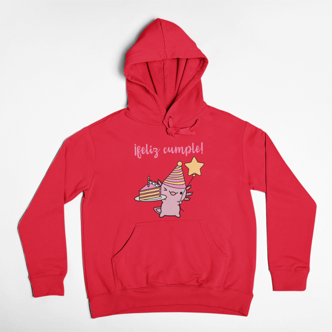 Hoodie Ajolote Feliz Cumple Xo The Monster