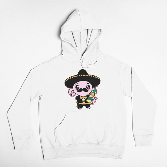 Hoodie Axolotzin Mariachi Ajolote Unisex