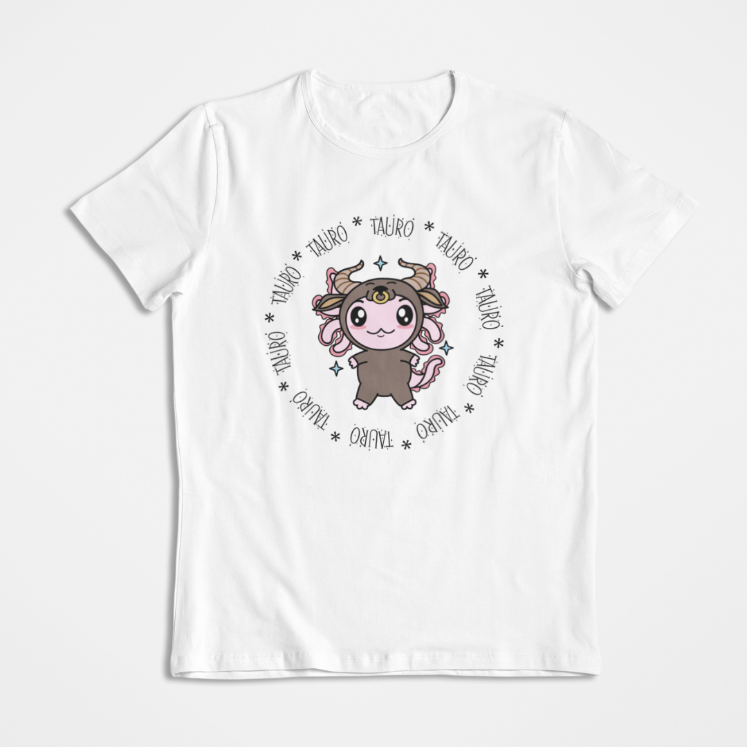 Playera Axolotzin Horoscopos Aro Tauro Ajolote