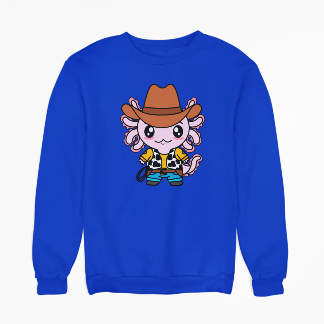 Sudadera Axolotzin Vaquero Ajolote Unisex