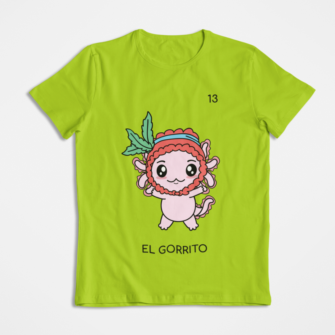 Playera Axoloteria El Gorrito Ajolote