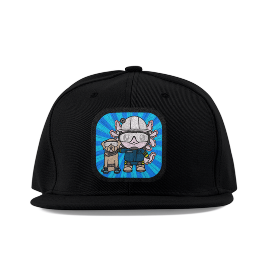 Gorra Unisex Plana Axolotzin Rescatista Ajolote