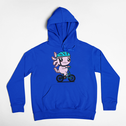 Hoodie Axolotzin Ciclista Ajolote Unisex