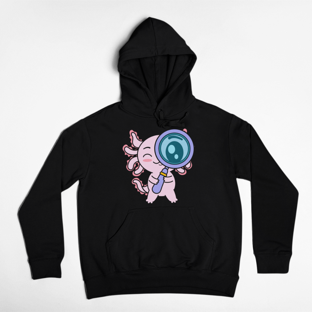 Hoodie Axolotzin Curioso Ajolote Unisex