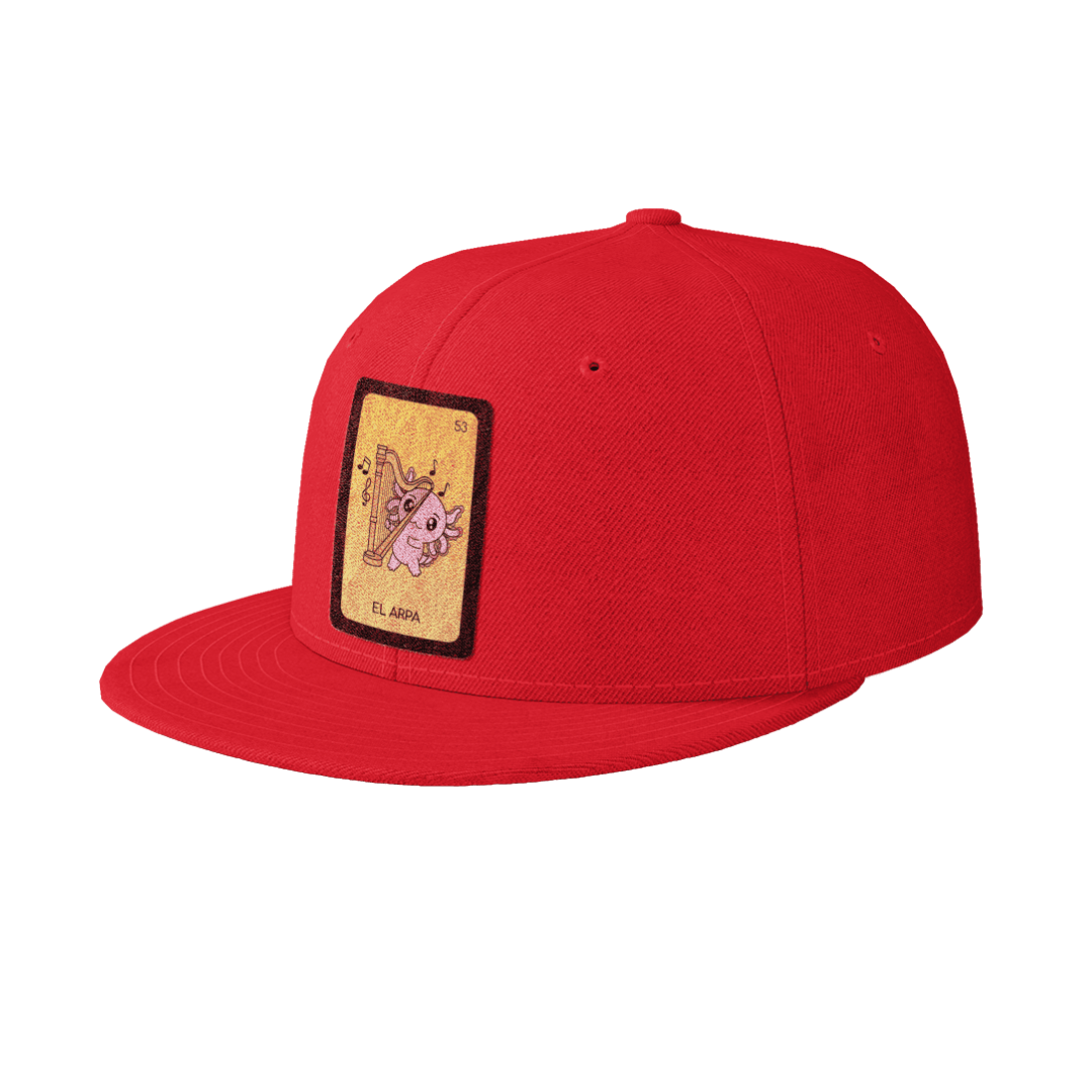 Gorra Unisex Plana Axoloteria El Arpa Ajolote