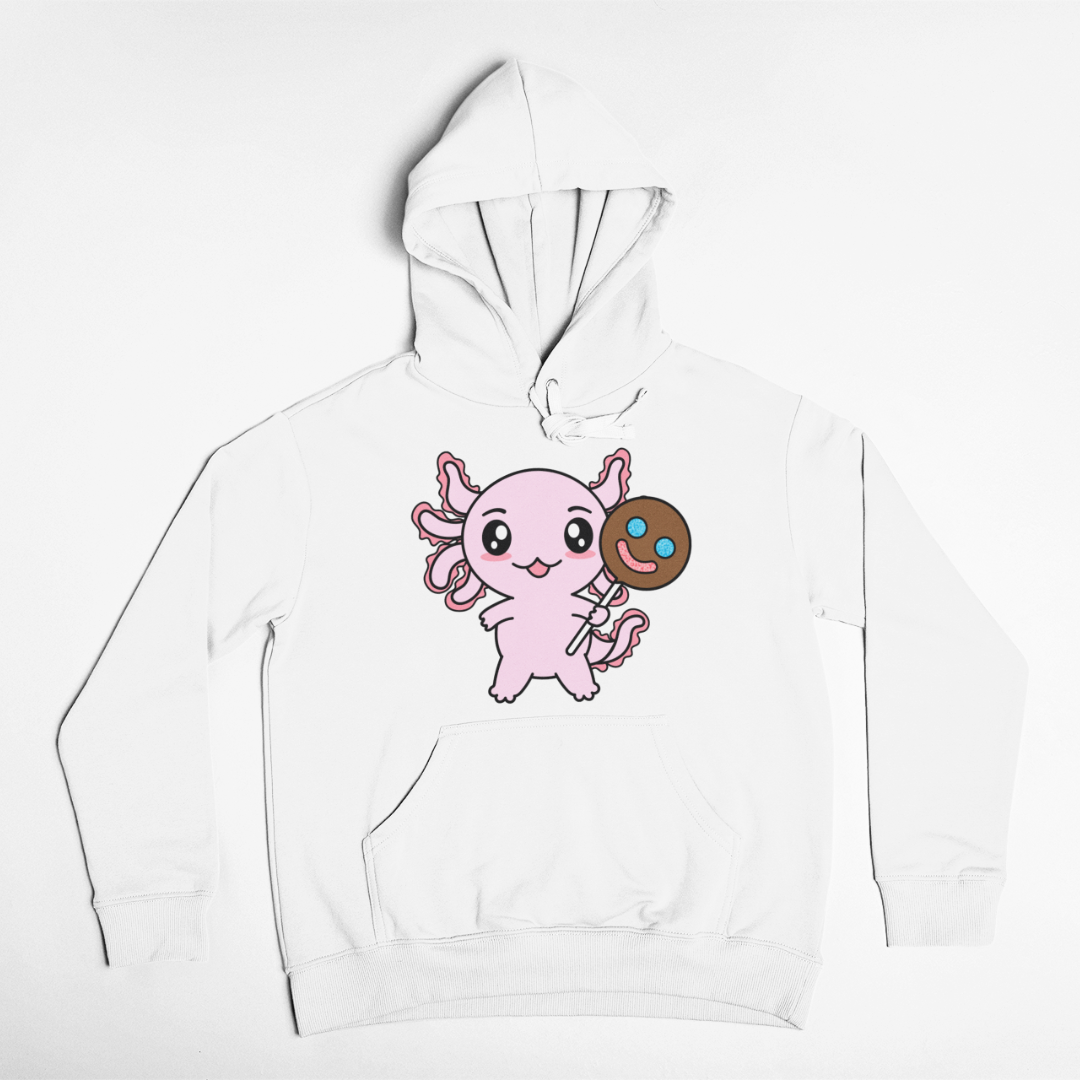 Hoodie Axolotzin Sonrisa Ajolote Unisex