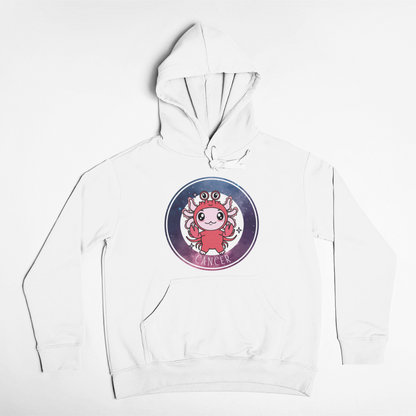 Hoodie Axolotzin Horóscopos Galaxy Cancer Ajolote Unisex