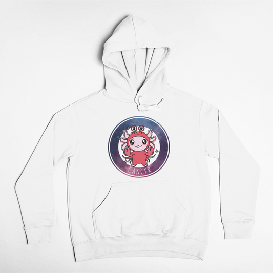 Hoodie Axolotzin Horóscopos Galaxy Cancer Ajolote Unisex