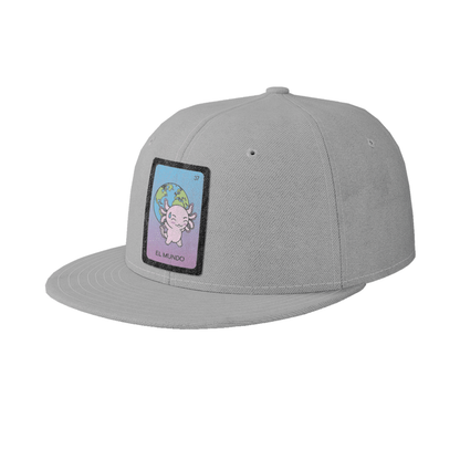 Gorra Unisex Plana Axoloteria El Mundo Ajolote