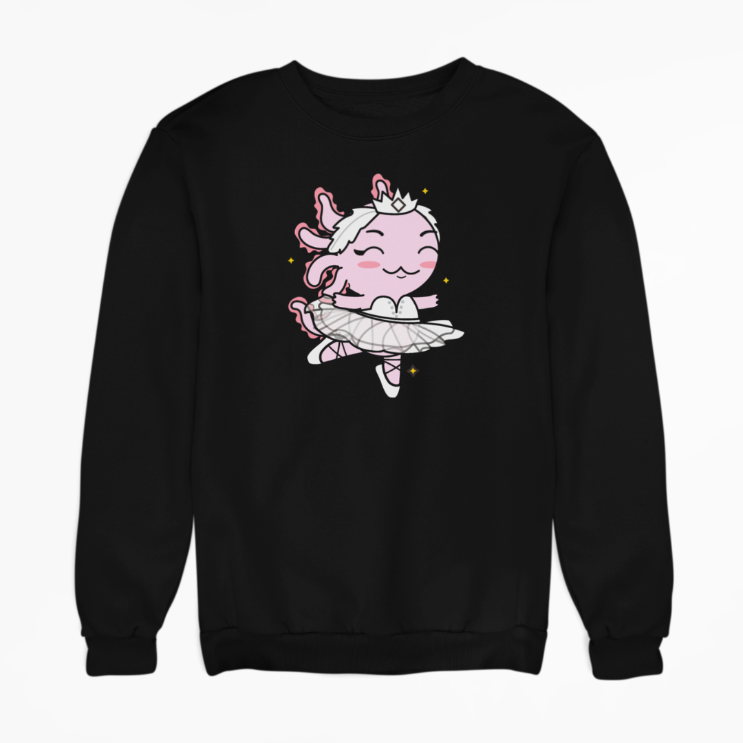 Sudadera Axolotzin Bailarina De Ballet Ajolote Unisex