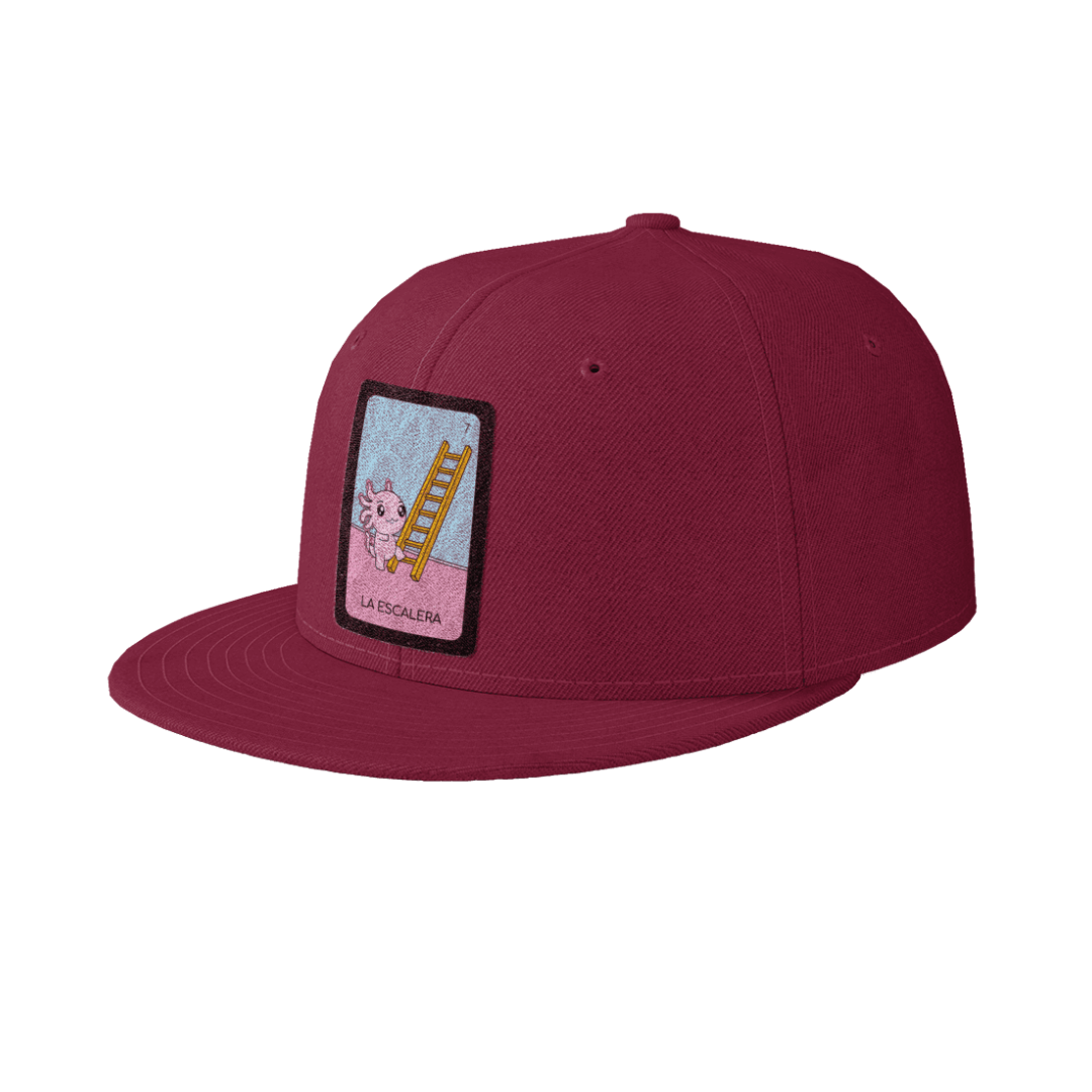 Gorra Unisex Plana Axoloteria La Escalera Ajolote