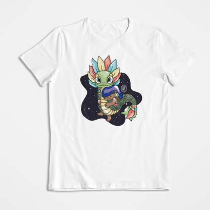 Playera Ajolotito Niña Y Quetzalcoatl Mirari Chan