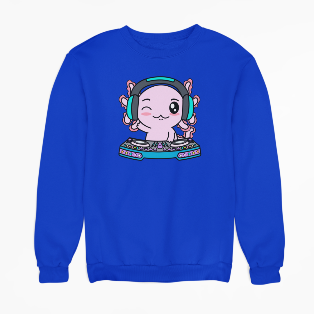 Sudadera Axolotzin Dj Ajolote Unisex