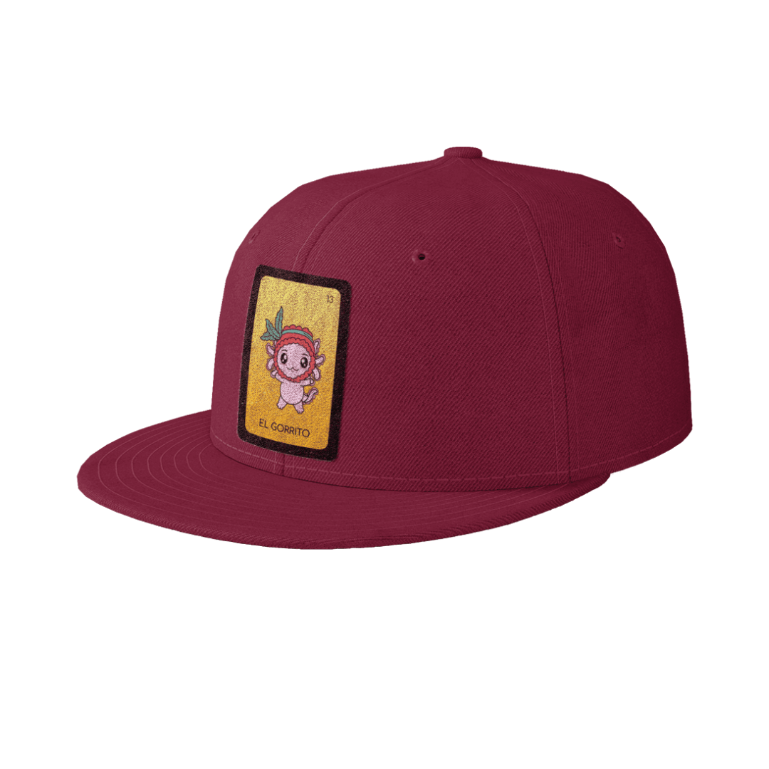 Gorra Unisex Plana Axoloteria El Gorrito Ajolote