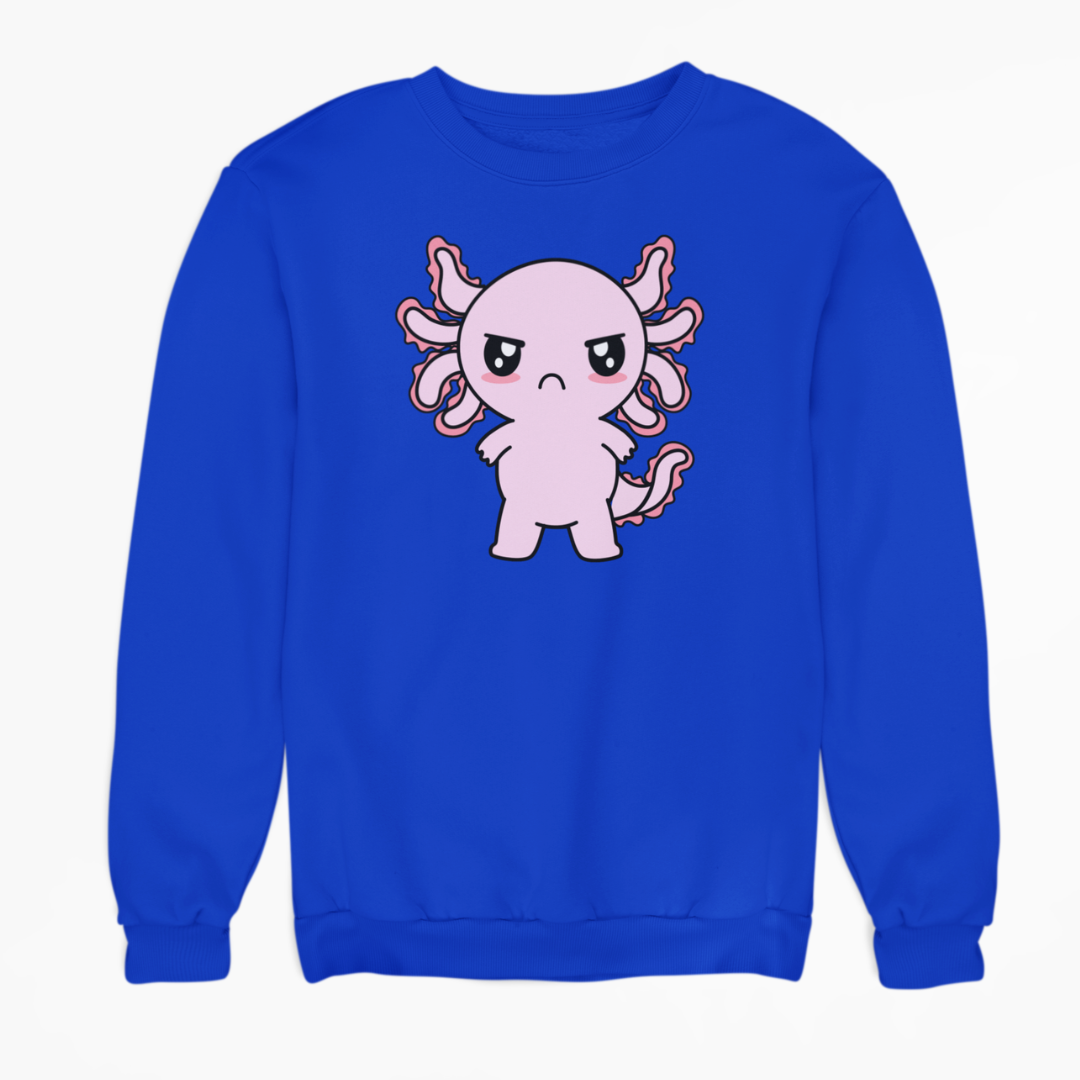 Sudadera Axolotzin Enojado Ajolote Unisex