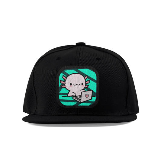 Gorra Unisex Plana Ajolote Trabajando Xo The Monster