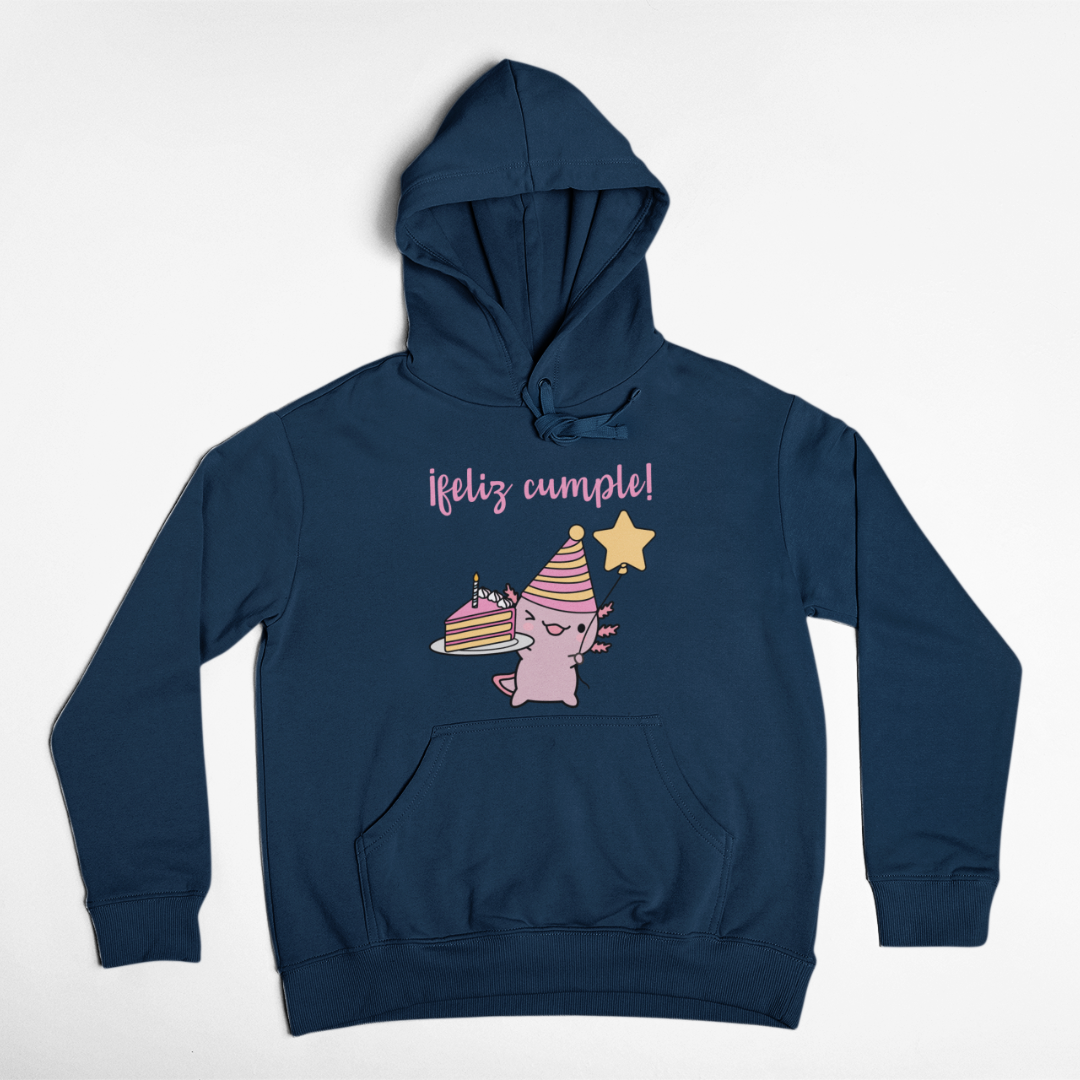 Hoodie Ajolote Feliz Cumple Xo The Monster