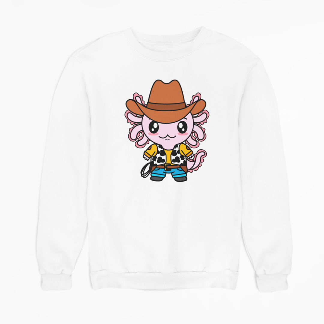 Sudadera Axolotzin Vaquero Ajolote Unisex