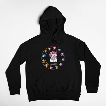 Hoodie Horóscopos Adivino Axolotzin Ajolote Unisex