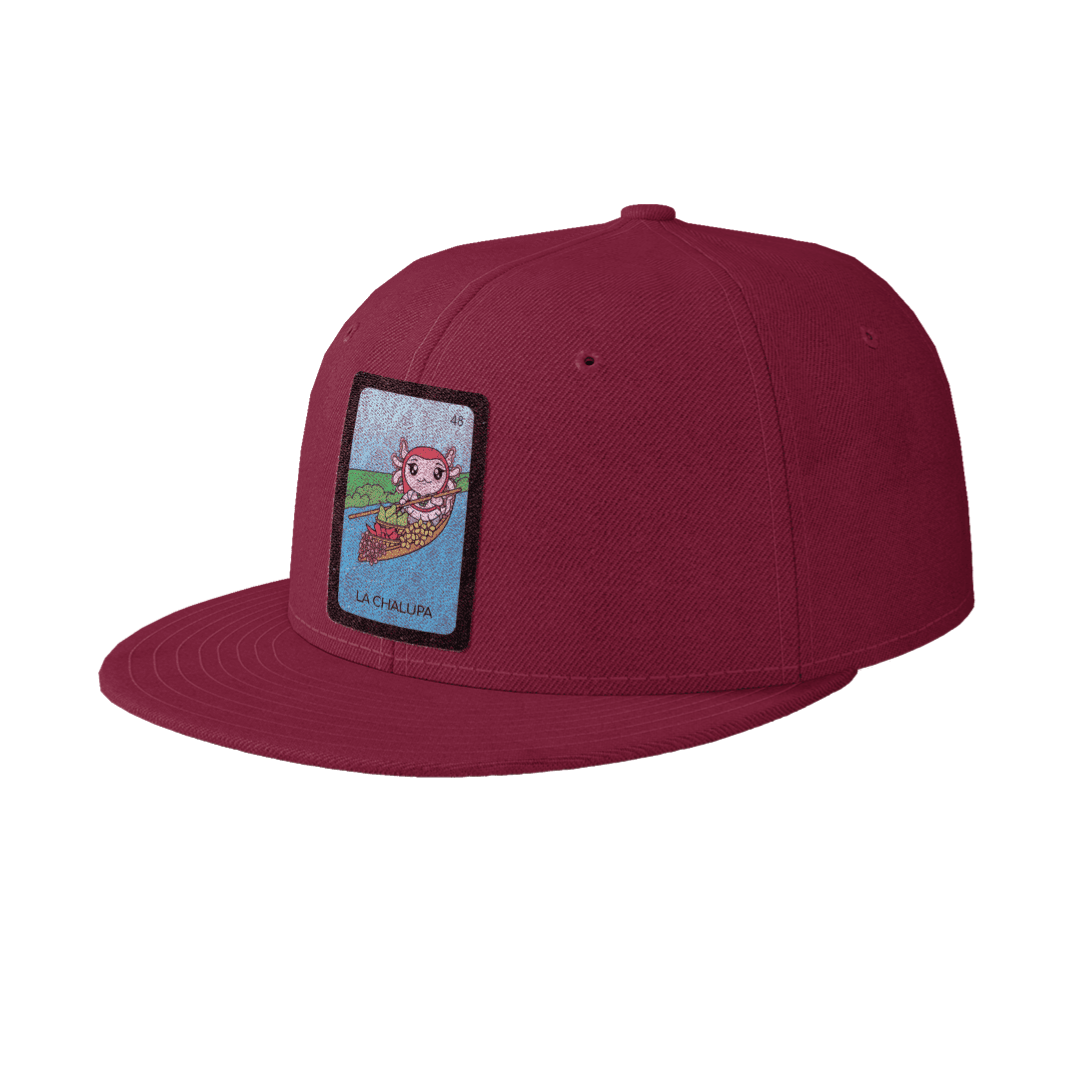 Gorra Unisex Plana Axoloteria La Chalupa Ajolote