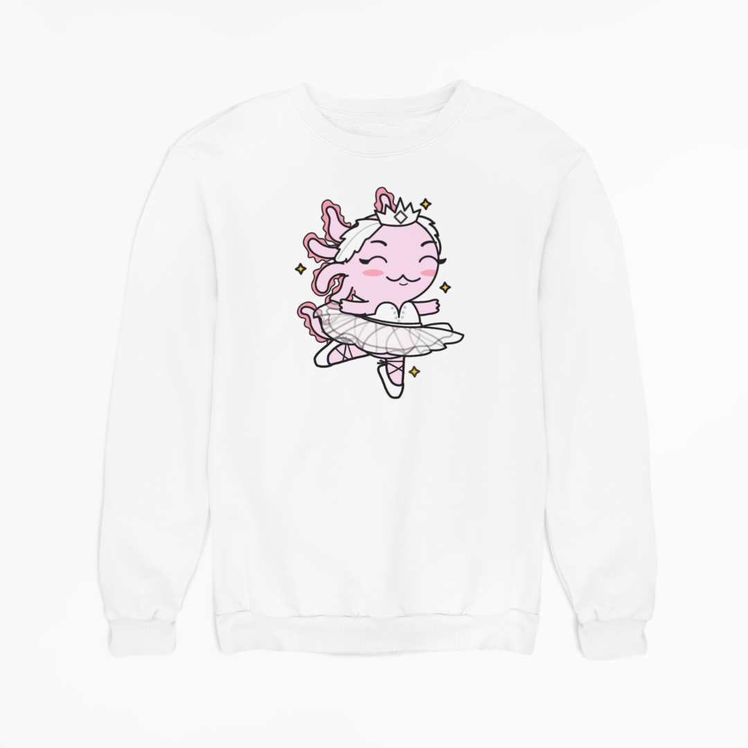 Sudadera Axolotzin Bailarina De Ballet Ajolote Unisex