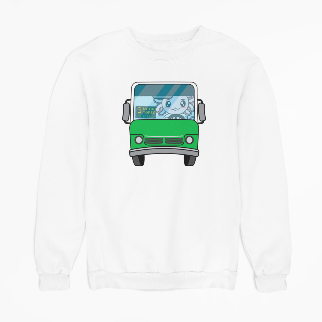 Sudadera Axolotzin Microbusero Ajolote Unisex