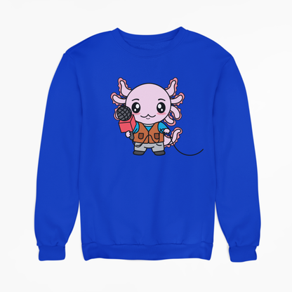Sudadera Axolotzin Reportero Ajolote Unisex