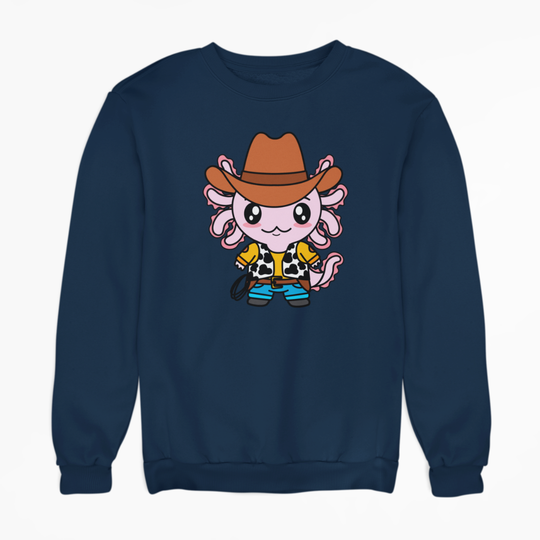 Sudadera Axolotzin Vaquero Ajolote Unisex