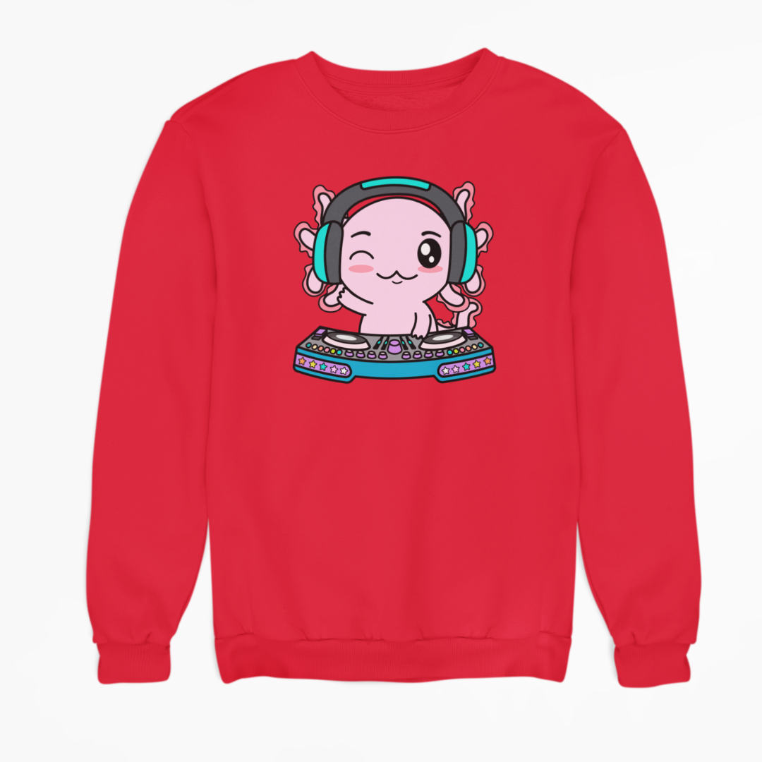Sudadera Axolotzin Dj Ajolote Unisex