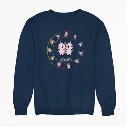 Sudadera Horóscopos Geminis Axolotzin Ajolote Unisex