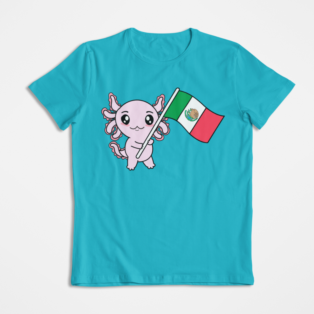 Playera Axolotzin Bandera Ajolote