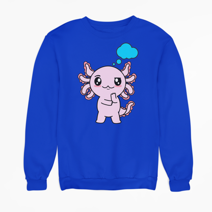 Sudadera Axolotzin Pensando Ajolote Unisex