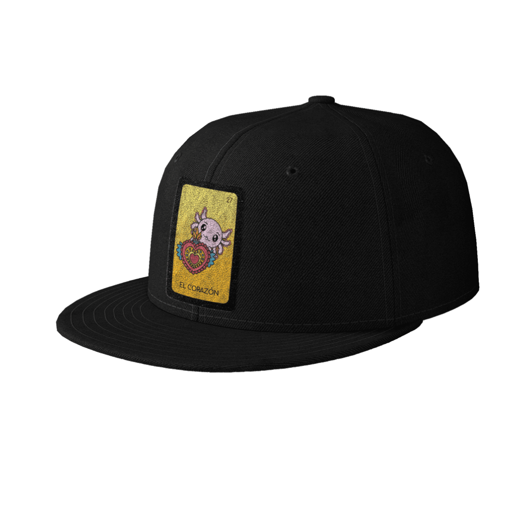 Gorra Unisex Plana Axoloteria El Corazón Ajolote