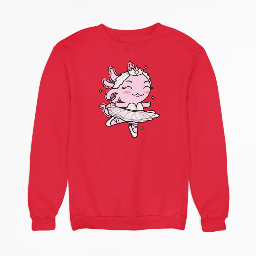 Sudadera Axolotzin Bailarina De Ballet Ajolote Unisex